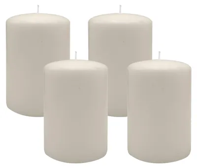 Produktbild von Adventskranzkerzen Moonstone Stein 4er Set 12 x 5 cm