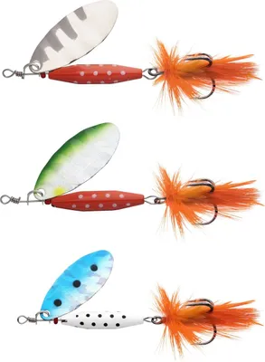 Produktbild von Abu Garcia Reflex 3-Pack - 3 Spinner im Set, Länge / Gewicht / Hakengröße / Lauftiefe:5.7cm / 12g / Gr. 4 / 0.5m - 1.5m