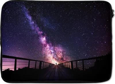 Produktbild von MuchoWow® Laptop Hülle 13 Zoll Universum - Galaxie - Lila - Jungen - Mädchen - Kinder Laptoptasche - Laptophülle - Sleeve - Rundumschutz