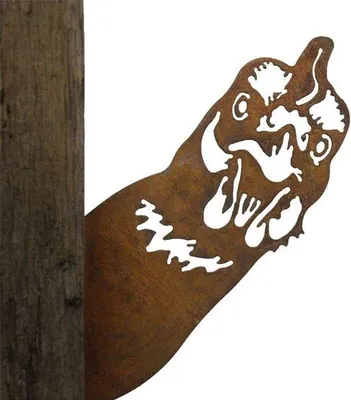 Productafbeelding van Tuinsteker - 30 cm - Roestig metaal - Decoratief voor tuin of balkon