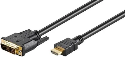 Zdjęcie produktu dla Microconnect HDM1918115, 15 m, HDMI, DVI-D, Złoto, Miedź, Czarny