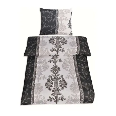 Produktbild von Optidream Mikrofaser Bettwäsche "High Class" Sophie 135x200 cm + 80x80 cm Schwarz
