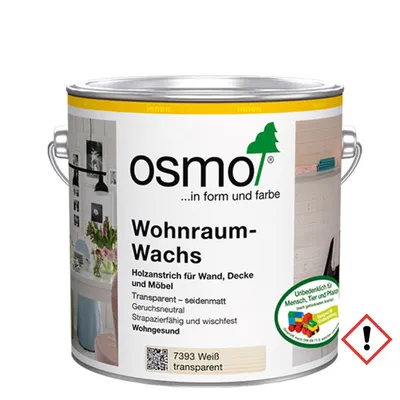 Produktbild von Osmo Wohnraum - Wachs 2,5 l, weiß deckend