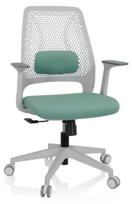 Produktbild von hjh OFFICE Home Office Bürostuhl PARFERIO W Schreibtischstuhl mit Armlehnen Stoff Drehstuhl