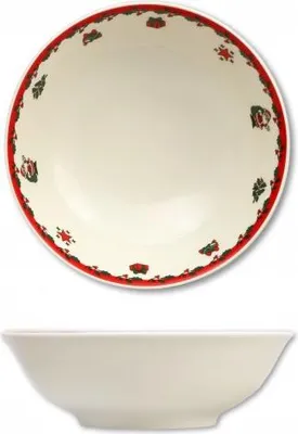 Produktbild von Thun 1794 Kompottschale mit Weihnachtsmotiven, tschechisches Porzellan, 16 cm, Thun