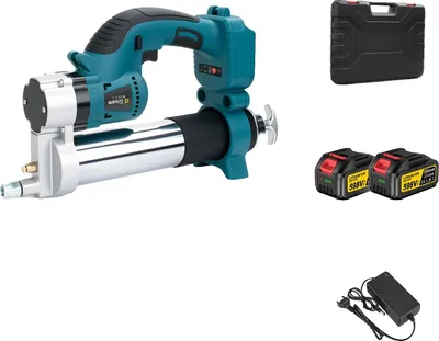 Obrázek produktu pro Elektrická stříkací pistole na tuk, tlak 10 000 PSI, bezkartáčový motor, 2 baterie