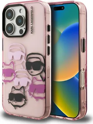 Zdjęcie produktu dla ETUI RÓŻOWE KARL LAGERFELD DO IPHONE 16 PRO, Case Eleganckie, Modne