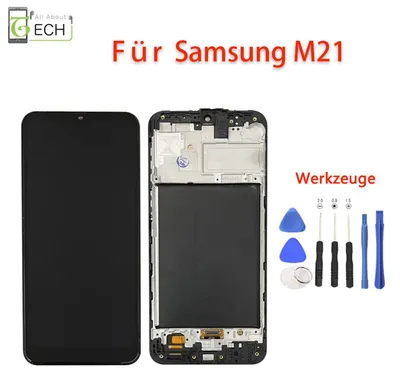 Produktbild von Für Samsung Galaxy M21 2020 M215 LCD Display mit Rahmen Touch Screen Bildschi...