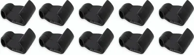 Produktbild von 10 Stück, Planenhaken, aus robustem Kunststoff, schwarz