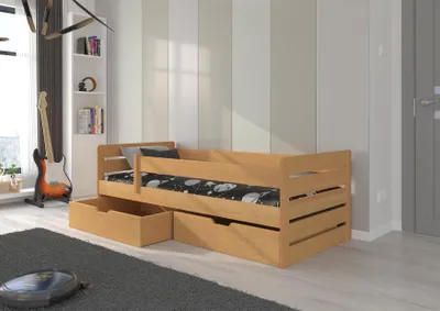 Obrázek produktu pro Jednolůžková postel se šuplíky 80x180 DABNIA - buk