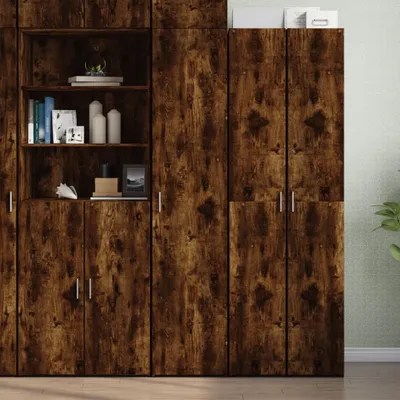 Produktbild von vidaXL Highboard Räuchereiche 40x42,5x185 cm Holzwerkstoff