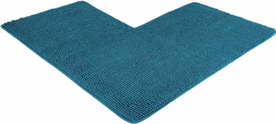 Produktbild von WohnDirect Eckbadematte PARIS Petrol 100 x 100 x 50 cm