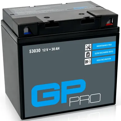 Produktbild von Gel-Batterie GP-PRO 53030 12 V 30 Ah 300 A Quad ATV Motorradbatterie