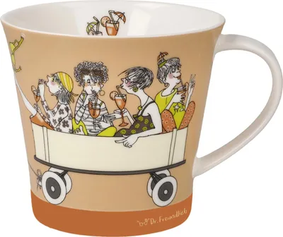 Produktbild von Goebel Coffee-/Tea Mug Barbara Freundlieb - Enjoy, Fine Bone China, Bunt, 350 ml, 27001491