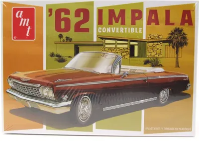 Produktbild von AMT 1355 Chevrolet Impala Convertible 1962 Kunststoffbausatz 1:25