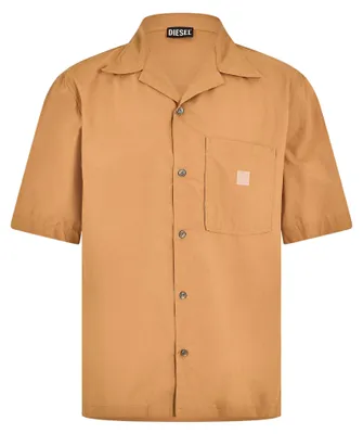 Image de Chemise « Cuban » pour homme, encolure en V, coupe classique GT21181 (XL) (marron)
