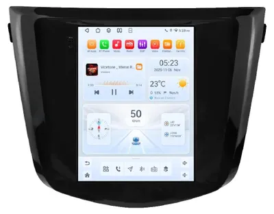 Zdjęcie produktu dla Carplay, interfejs dotykowy, obsługa multimediów, kompatybilny z Nissan Qashqai J11, X-Trail T32 (lata produkcji 2013-2017), model QS1-3G, 32 GB, 8-rdzeniowy