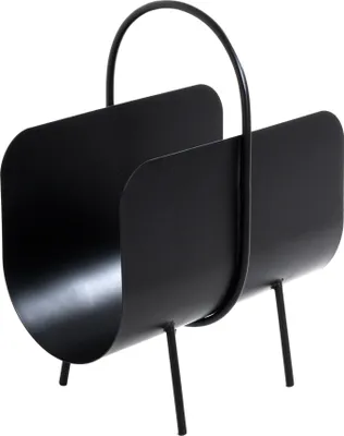 Produktbild von HAKU Zeitungsständer schwarz - Metall, B/H/T: 37x47x22 cm
