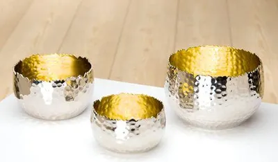 Produktbild von Gilde Vernick Zacken-Windlichter 65828 3-er Set