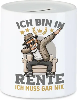 Produktbild von Ich bin in Rente Spardose – Lustiges Geschenk für Ruhestand Pensionierung und Abschied