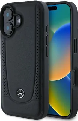 Obrázok produktu pre Etui Mercedes Leather Urban Na Iphone 16 Plus - Čierne