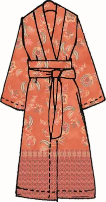 Produktbild von Bassetti Mako-Satin-Kimono CHIAIA Farbe R1 TANGERINE Größe S-M AL