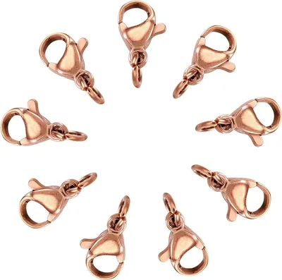 Productafbeelding van Kreeft Klauw Sluitingen - Sluitingen voor Sieraden - Sieraden Maken - Mini Ontwerp - 10x6mm - Roségoud