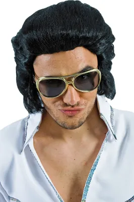 Produktbild von Perücke Rockstar, schwarz Karneval