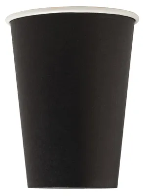 Produktbild von PROnappe Papp-Trinkbecher schwarz 0,2 l 15 Stück