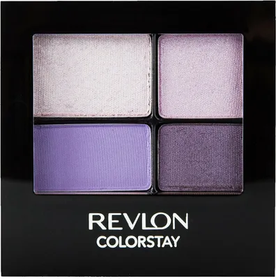 Obrázok produktu pre Revlon ColorStay 16-Hour Eye Shadow, Krém, Dymový, Fialová, Seductive, 4 farba/farieb, Matte, Leštený povrch