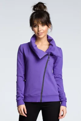 Obrázok produktu pre BeWear Dámska mikina na zips Bunlemphius B071 fialová XXL