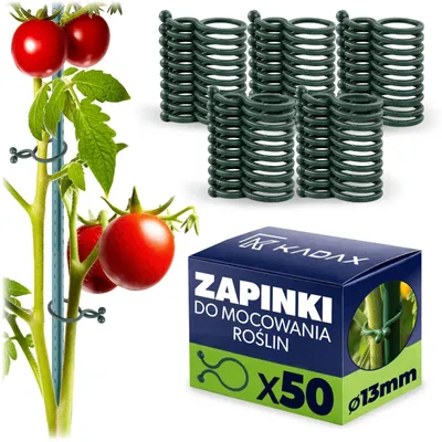 Imagen del producto de Clips KADAX para plantas de tomate, para sujetar tallos de judías, 13 mm, 50 unidades
