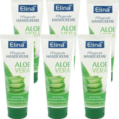Produktbild von 6x75 ml Elina Aloe Vera Handcreme in Tube