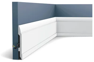 Image de Orac Decor SX104 LUXXUS Plinthe Profil décoratif Protection de câble | 2 m