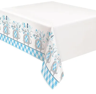Produktbild von Baby Shower Elefant Junge Tischdecke