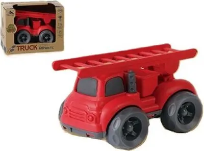 Image de Un camion de pompiers en bioplastique – un jouet écologique pour les enfants