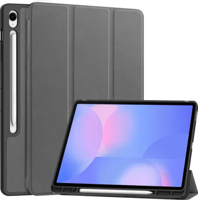 Produktbild von Für Samsung Galaxy Tab S10 FE Plus 3folt Wake UP Smart Tasche Hülle Grau