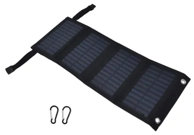 Produktbild von 20W Solarladegerät 2A 5V Hohe Umwandlungsrate 4 Falttasche mit USB-Ausgang Wasserdicht für Mobiltelefon