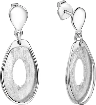 Produktbild von V Ohrhänger 925/- Sterling Silber 3,0cm weiß 301220111