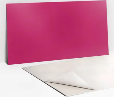 Obrázek produktu pro Ochranný Panel PVC - Samolepicí Vinylové Dlaždice na Stěnu - 100 x 50 - Růžová barva