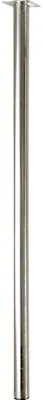 Image de Pied de table cylindrique fixe acier brossé gris, 80 cm