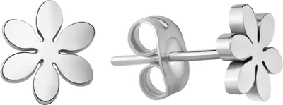 Zdjęcie produktu dla V Kolczyki sztyfty ze stali nierdzewnej 0,7 cm, srebrnoszare 346020026
