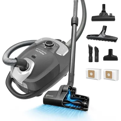 Image de Aspirateur à cylindre - 900 W, avec sac, filtre HEPA 13 - Capacité de 3,5 litres