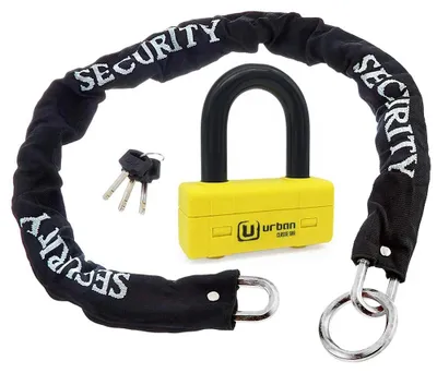 Image de Cadenas de sécurité urbaine, modèle 120 Sra Loop+ur75, couleur jaune, longueur 120 cm