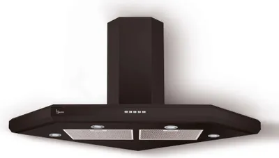 Immagine prodotto di CAPPA GIOVIA ANGOLO cm 100x100 - Nero - 800 m3/h