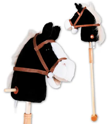 Immagine prodotto di knorrtoys hobbyhorse Blacky - manici in legno ruota in legno, 95 cm