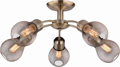 A close-up, studio shot of a ceiling light fixture.