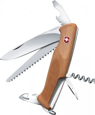 Produktbild von Victorinox RangerWood 55, Messer mit Feststellklinge, Multi-Tool-Messer, 22,5 mm, 163 g