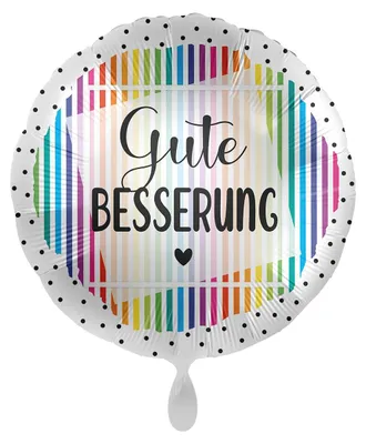 Produktbild von 18"/Ø43cm Folienballon  "Gute Besserung"