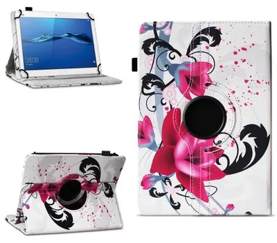 Produktbild von Tablet Hülle für Huawei MediaPad T1 T2 T3 T5 10 Tasche Case 360 Drehbar CoverFarben:Motiv 7